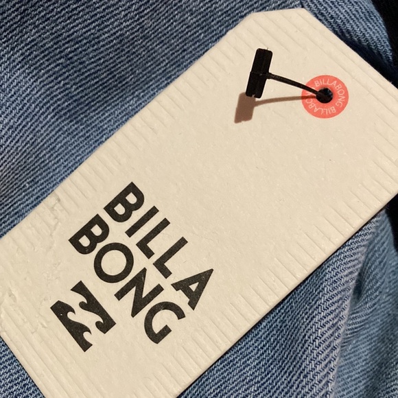 BILLABONG Gigi blue denim Playsuit long sleeve collared - Picture 12 of 13